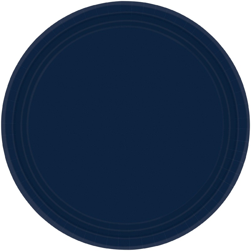True Navy Blue Paper Dinner Plates