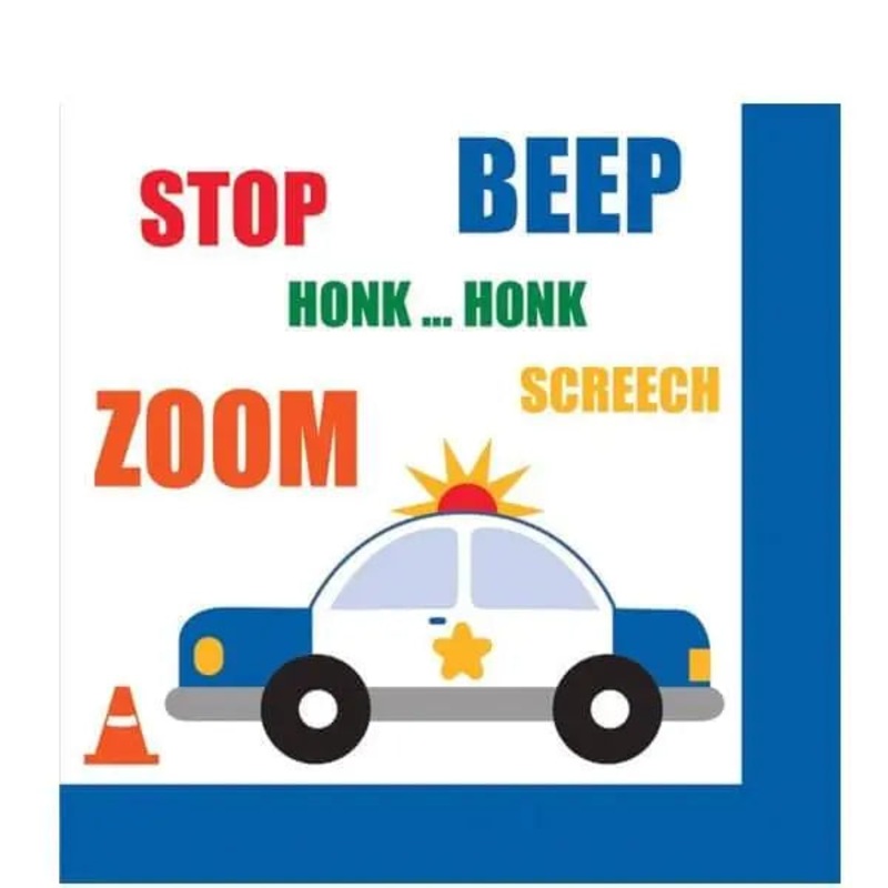 Value Traffic Jam Beverage Napkins