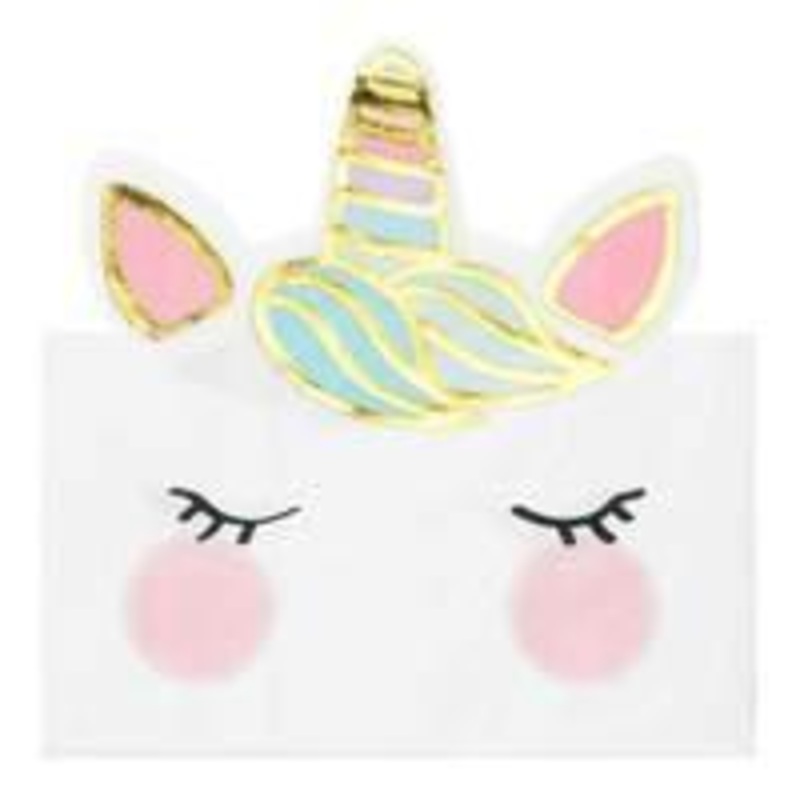 We Heart Unicorns Shaped Napkins