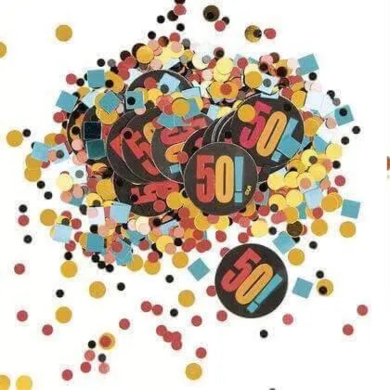 Birthday Cheer - Happy 50th Birthday Confetti