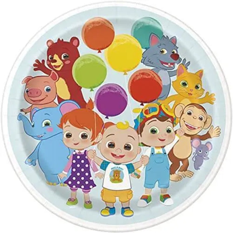 Cocomelon - 9" Plastic Dinner Plates (8ct)