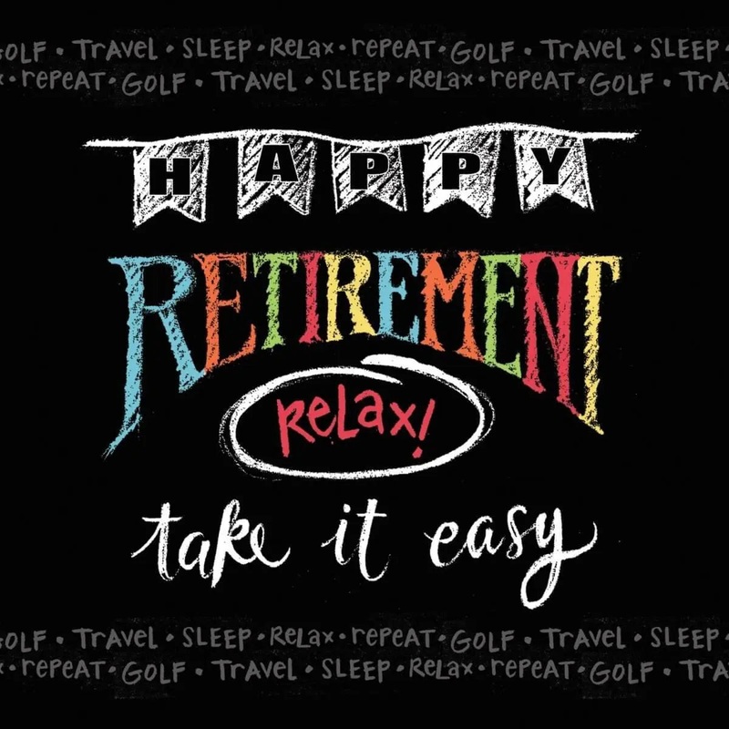 Retirement Chalk - Lunch Napkins (16ct)