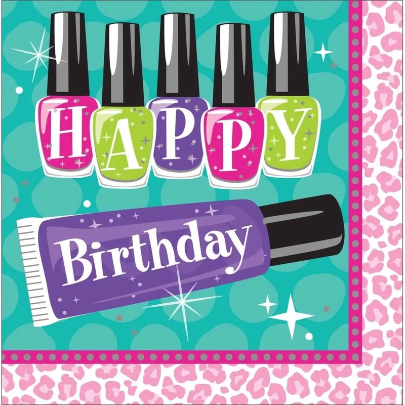 Sparkle Spa Party Lunch Napkins (16ct)