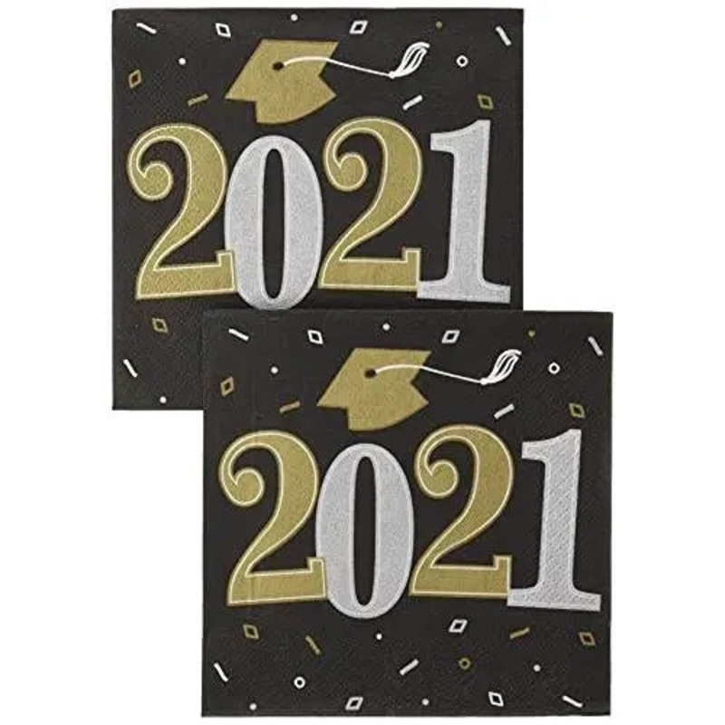 Well Done Grad 2021 Beverage Napkins