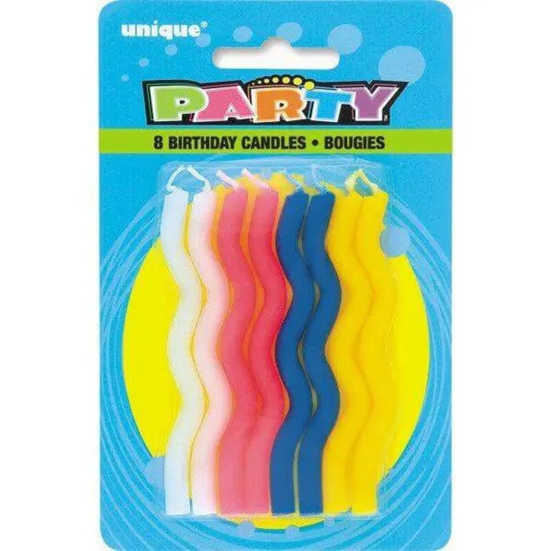 ZigZag Birthday Candles (8ct)
