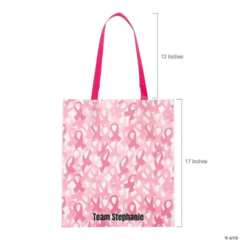 Large Pink Ribbon Tote (1 count)