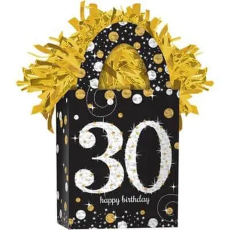 Sparkling Iridescent 30th Birthday Balloon Weight