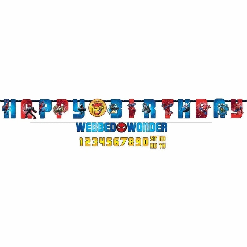Spiderman - Jumbo Letter Banner Kit