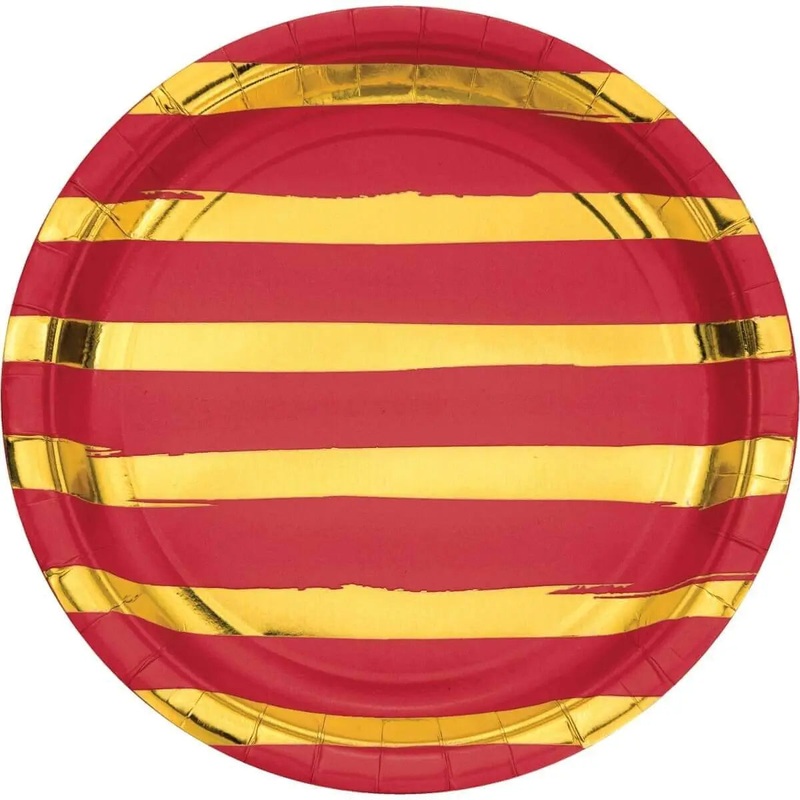 Touch of Color - 9" Premium Strength Dinner Plates - Classic Red