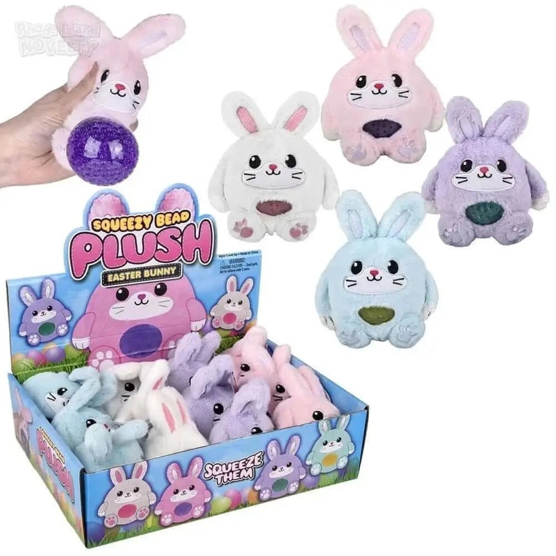 3" Squeezy Bead Plush Easter Bunny (1ct)