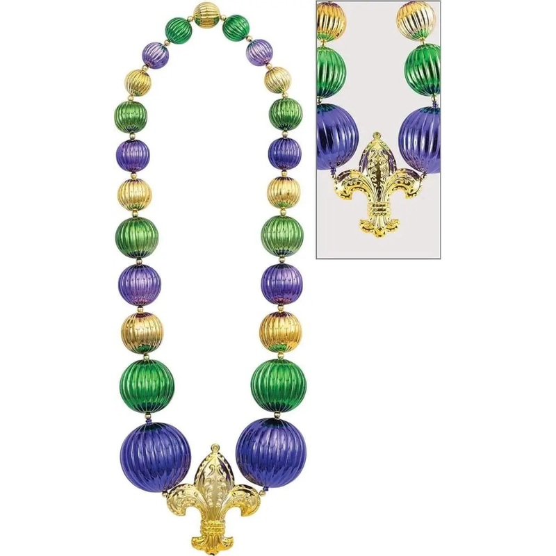 60" Mardi Gras Bead Necklace