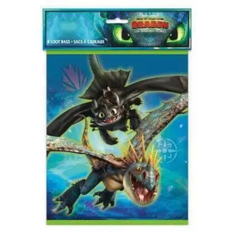 How To Train Your Dragon - Loot Bags (8ct)