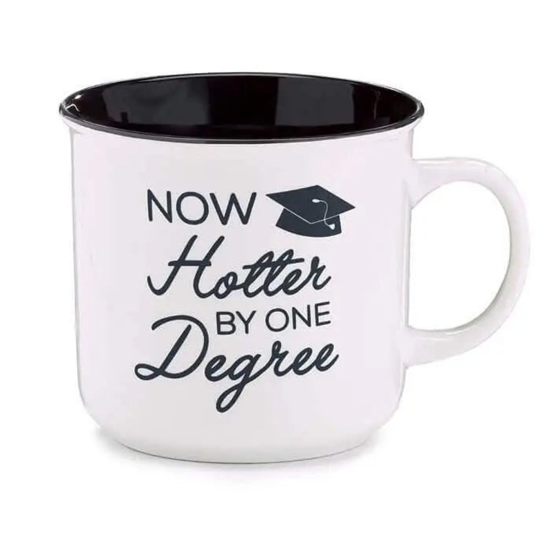 "Now Hotter By One Degree" Graduation Mug