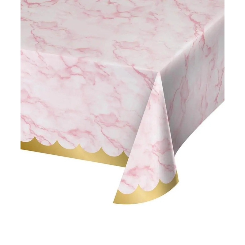 Oh Baby - Pink Marble Tablecover (1ct)