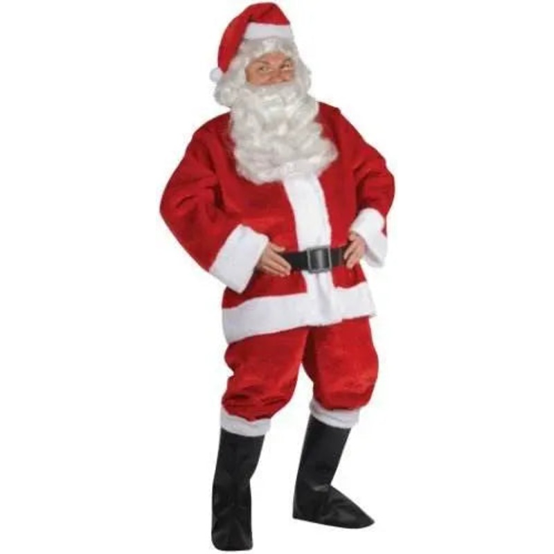 Santa Claus Plush Costume Suit - (42-48)