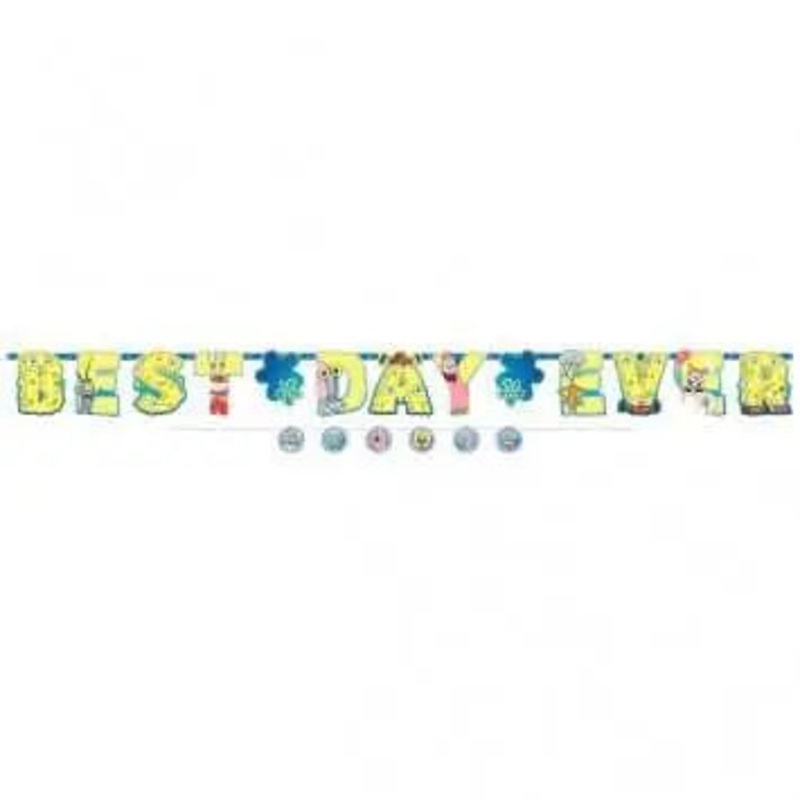 SpongeBob SquarePants Friends Jumbo Letter Banner Kit (1ct)