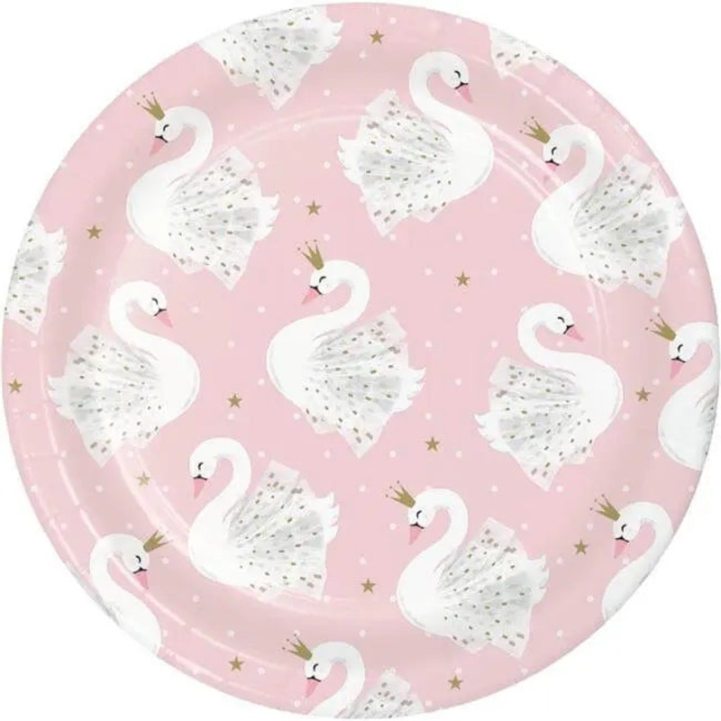 Stylish Swan Party - 7" Dessert Plates (8ct)