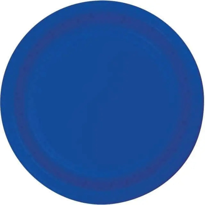 Touch of Color - 7" Premium Strength Dessert Plates - Cobalt