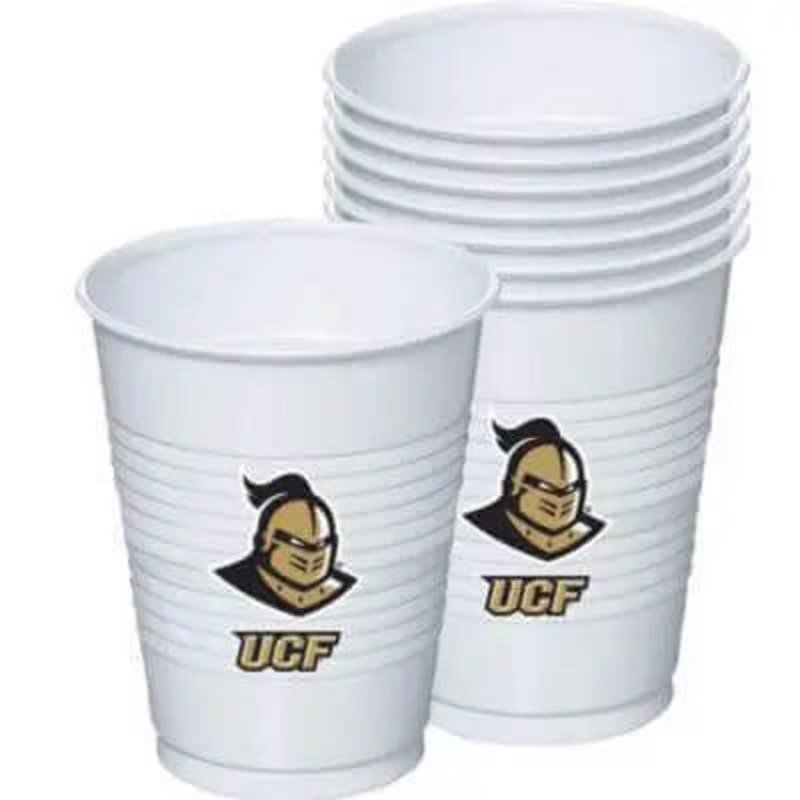 University of Central Florida (UCF) Knights - 16oz Plastic Cups (8ct)