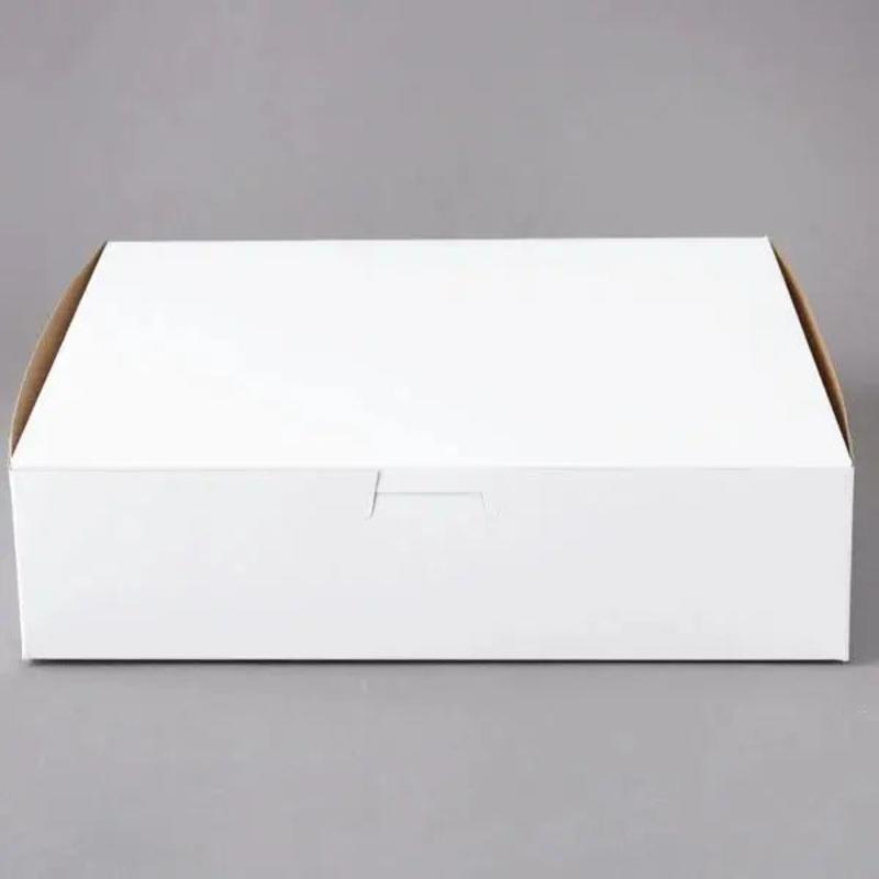 White Bakery Box - 10" x 10" x 2.5"