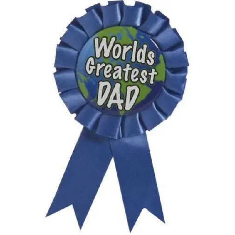 World's Greatest Dad Award Father's Day Ribbon