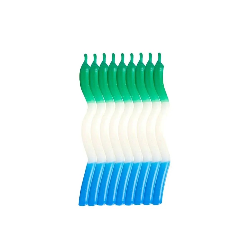 Zig Zag Tri-Color Birthday Candles