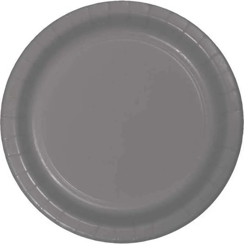 7" Glamour Gray Plates (24ct)