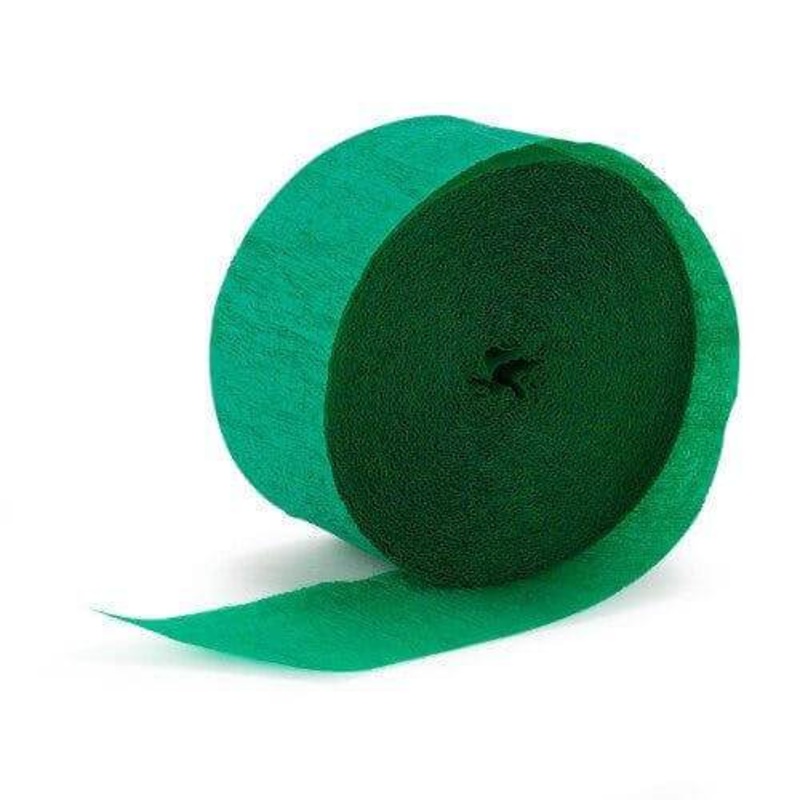 81' Crepe Streamer - Holiday Green
