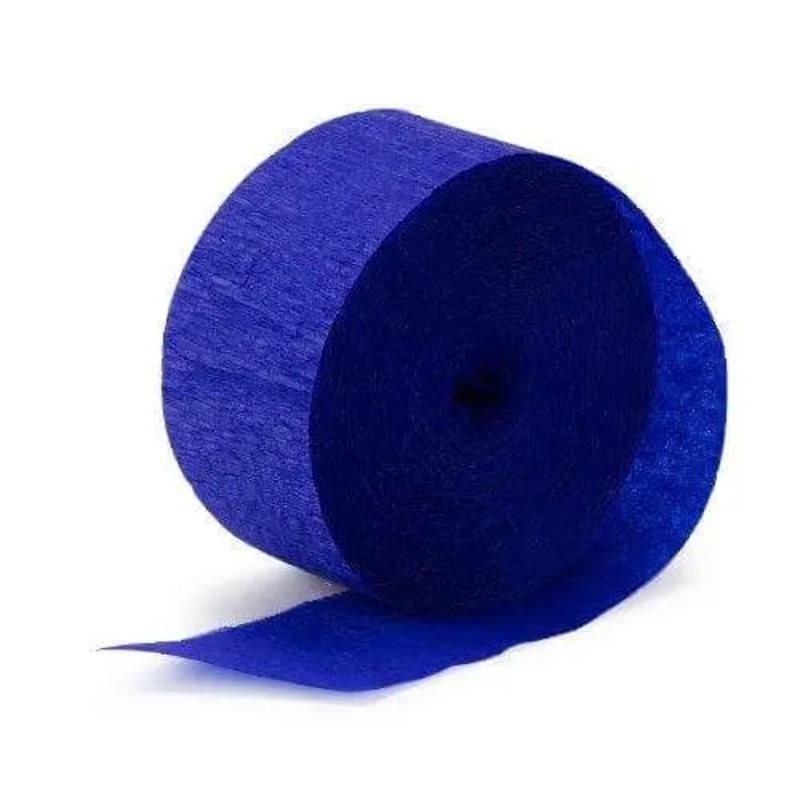 81' Crepe Streamer - Sapphire Blue
