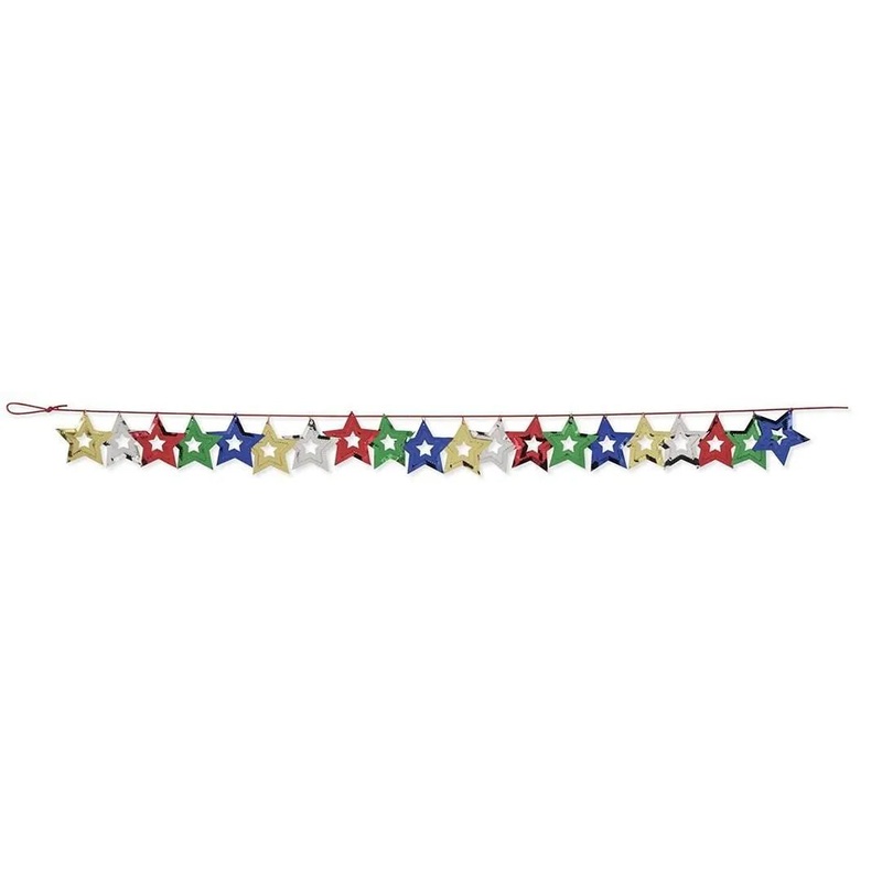 9ft Confetti Garland Stars - Multicolor