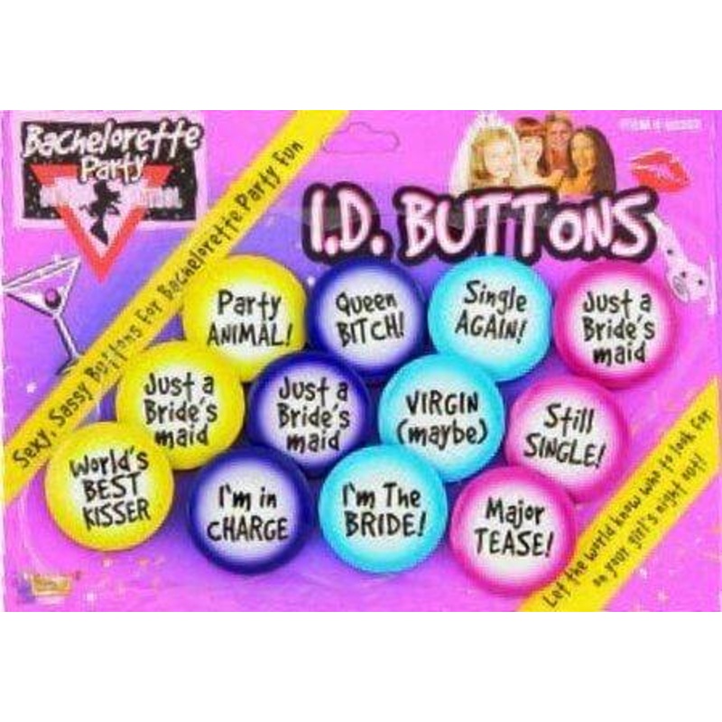 Bachelorette ID Buttons Set