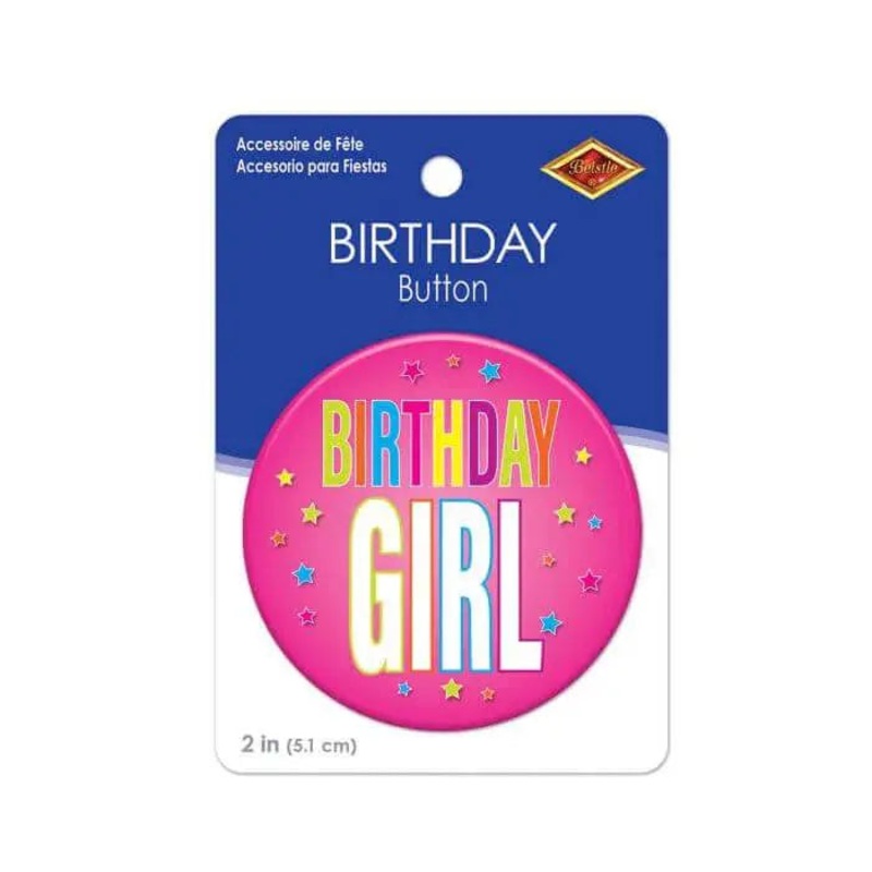Birthday Girl Button