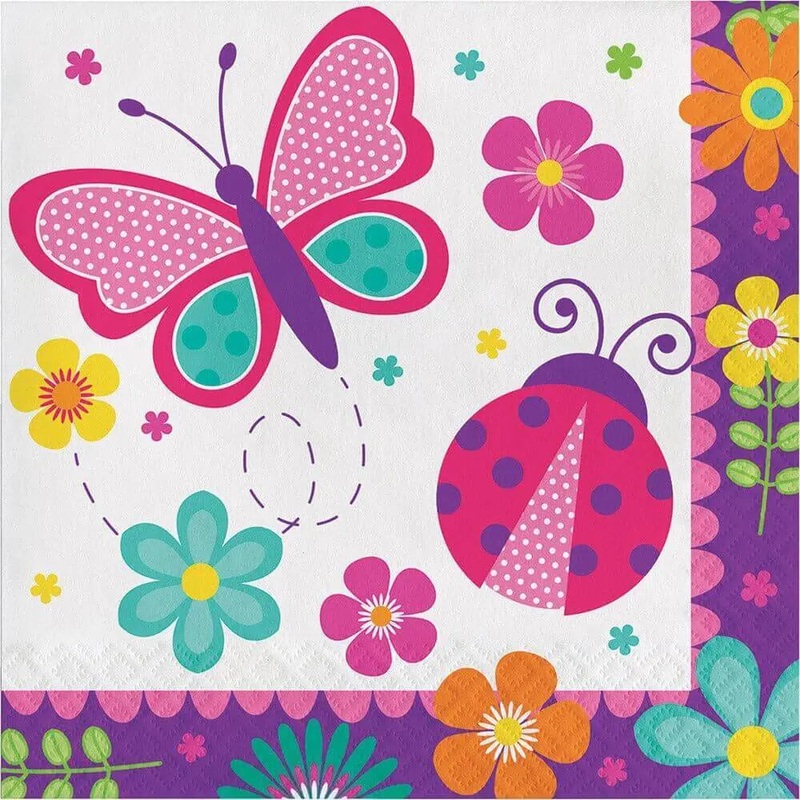 Butterfly Garden Lunch Napkins (16ct)