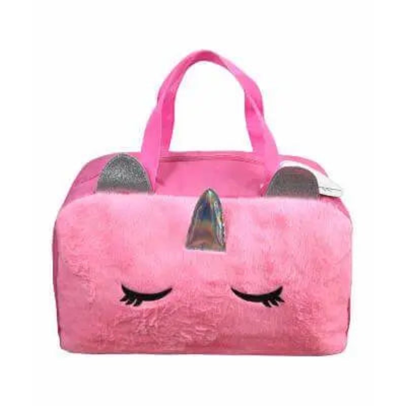 Unicorn Furry Duffle Bag