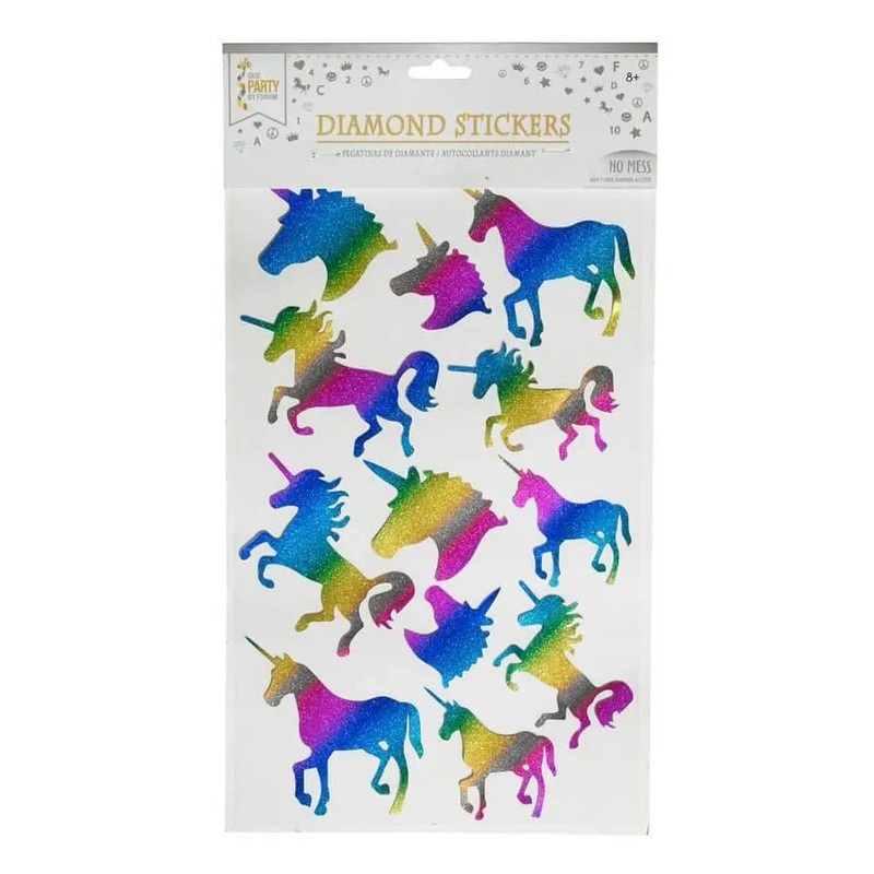 Unicorn Sticker- 1 Sheet Rainb