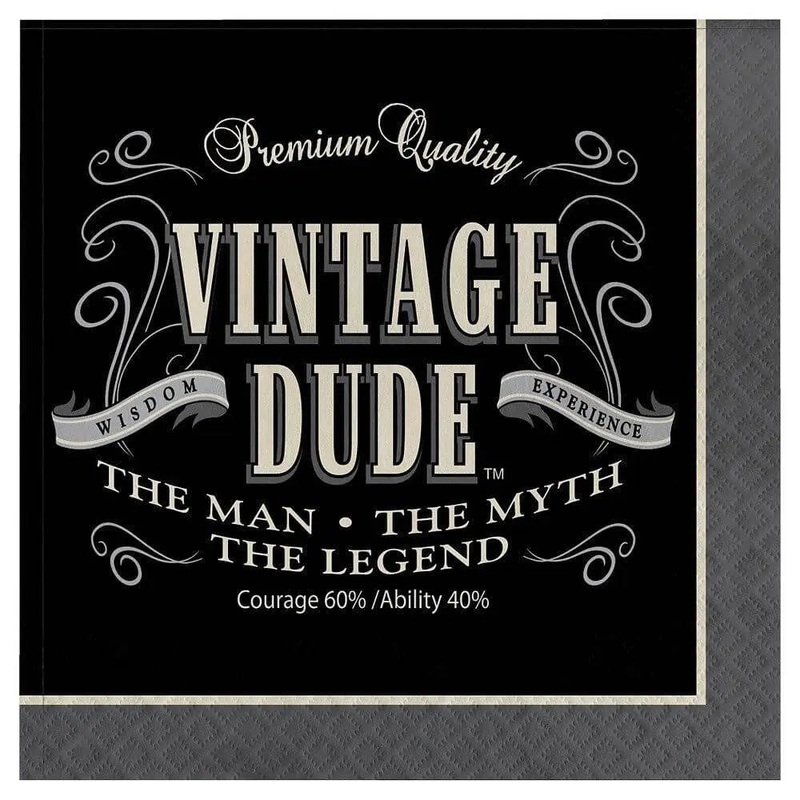 Vintage Dude - Lunch Napkins (16ct)