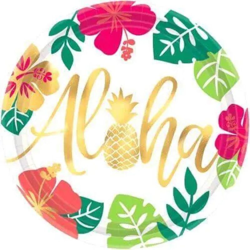 You Had Me at Aloha Paper Plates (8ct)