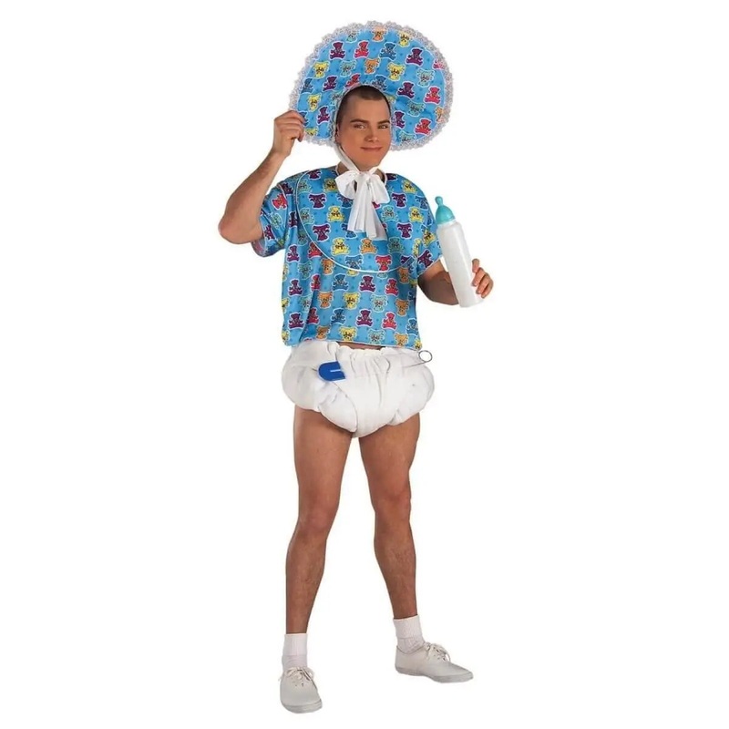 Adult Blue Baby Kit with Diaper, Pin, & Pacifier