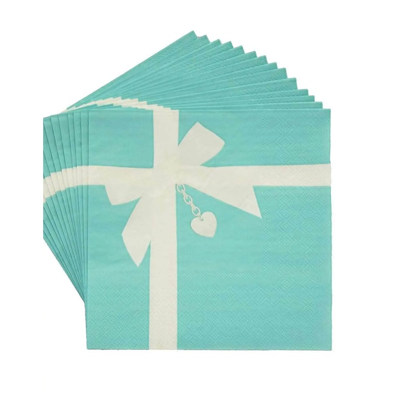 Blue Box Luncheon Napkin