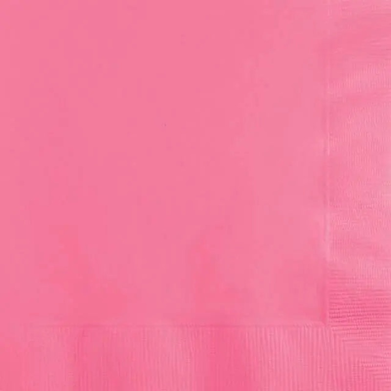 Candy Pink Beverage Napkins (16ct)