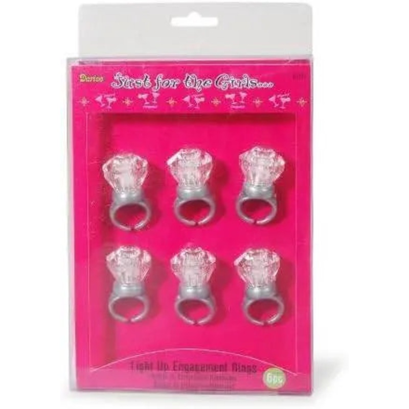 Just for the Girls - Light Up Engagement Rings (6ct)