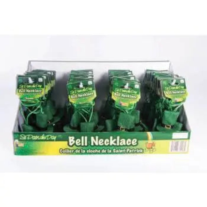 St. Patrick's Day - Mini Hat Necklace with Bell