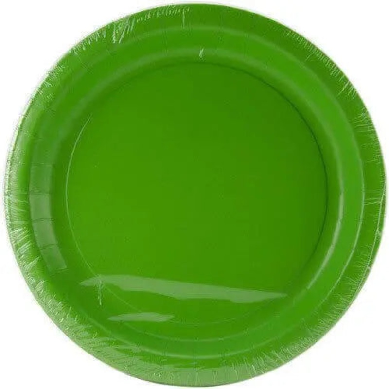Touch of Color - 9" Premium Strength Dinner Plates - Fresh Lime