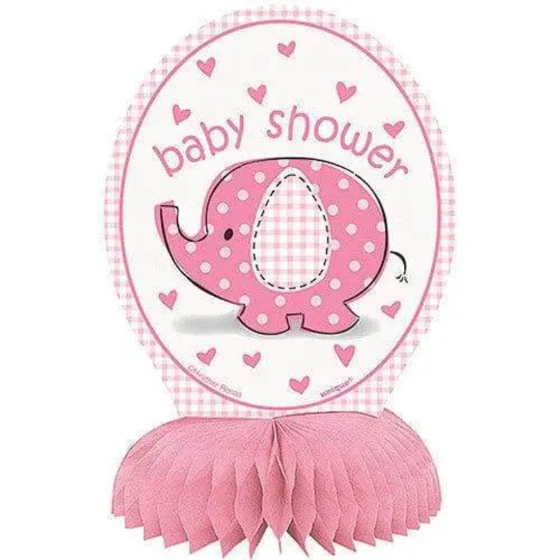 Umbrellaphants - Pink Mini Honeycomb Centerpiece