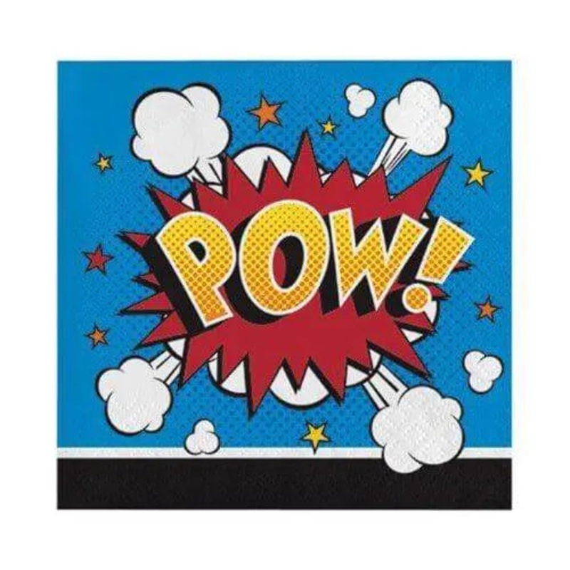 Value Superhero Slogans Beverage Napkins
