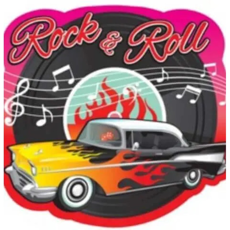 10.5" Rock-n-roll Classic 50's Theme Party Cutout