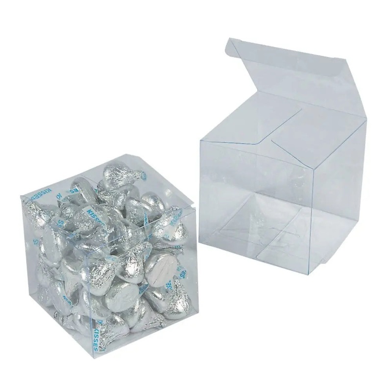 4" Clear Plastic Favor Boxes (6ct)