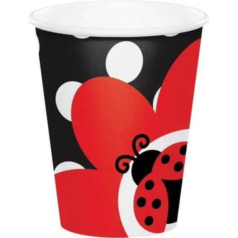 9oz Ladybug Fancy Cups Paper (8ct)