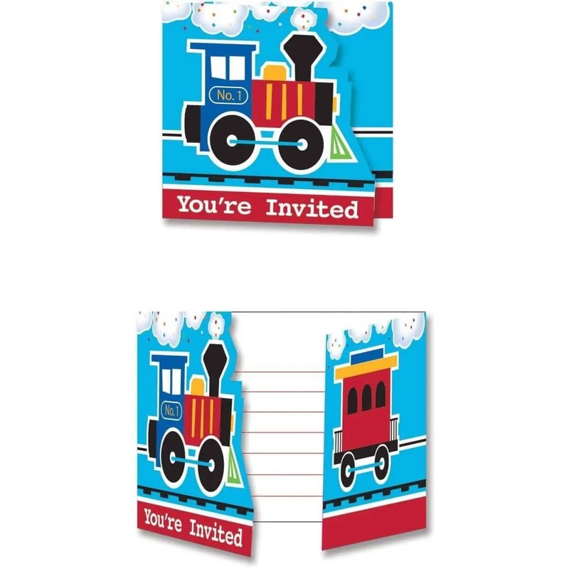 All Aboard - Train Invitations