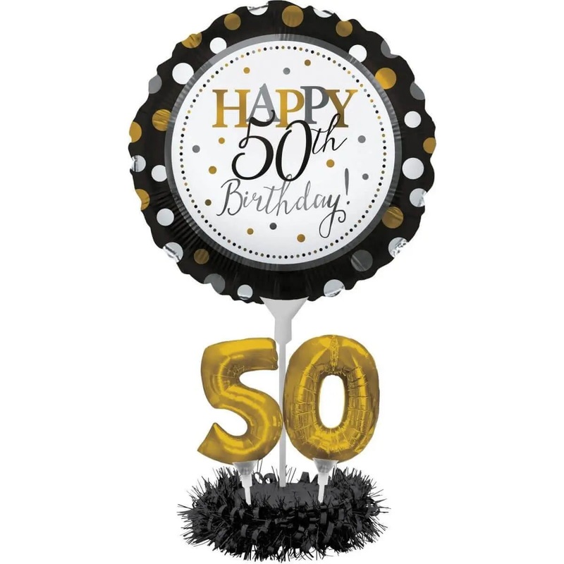 Balloon Centerpiece Kit - 50th Birthday